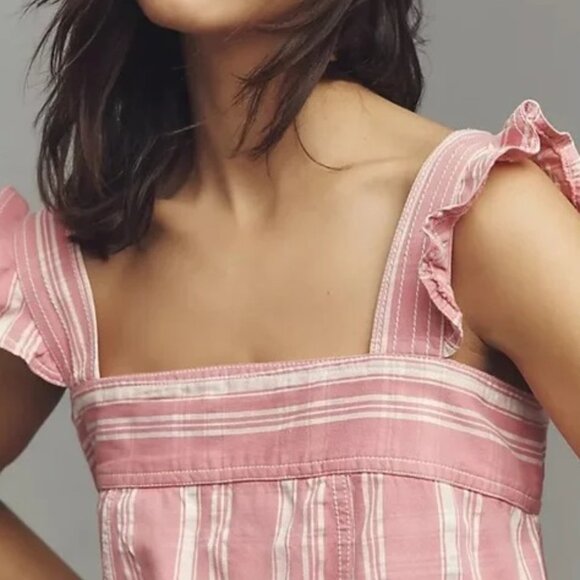 Anthropologie Pilcro Sleeveless Lakeside Swing Mini Dress size S pink new - Picture 3 of 7